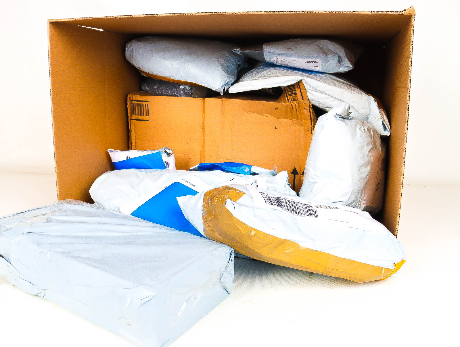 XL Doos met Verloren & Retour Postpakketten