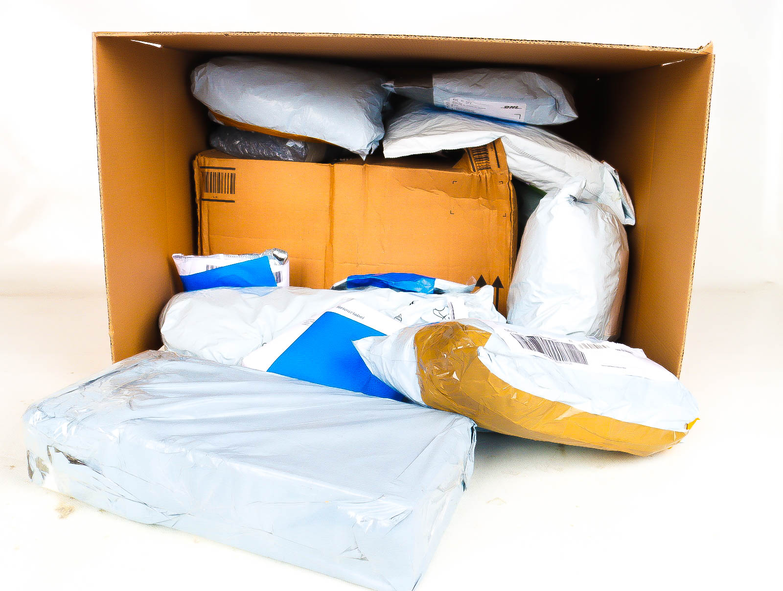 XL Doos met Verloren & Retour Postpakketten