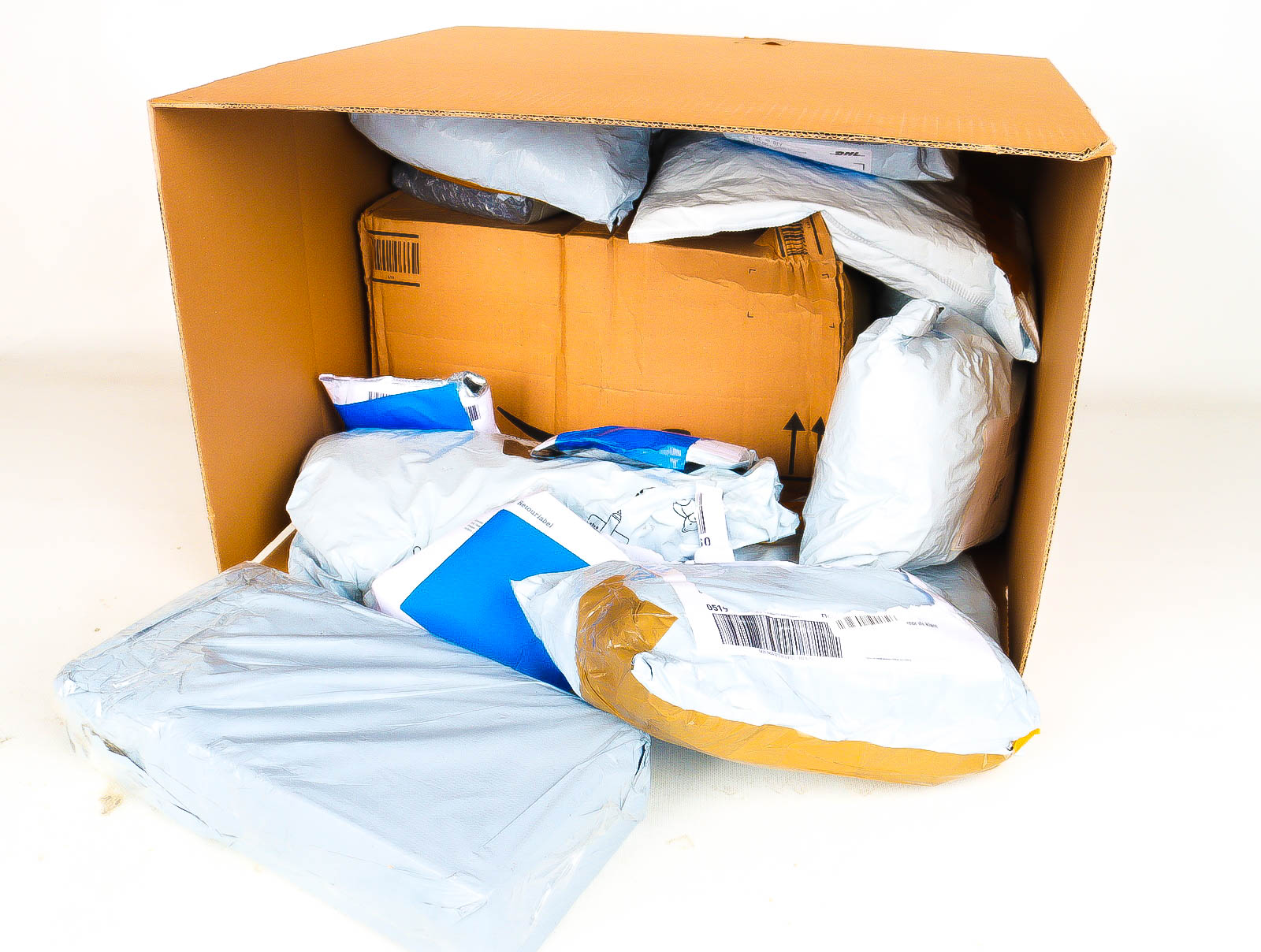 XL Doos met Verloren & Retour Postpakketten