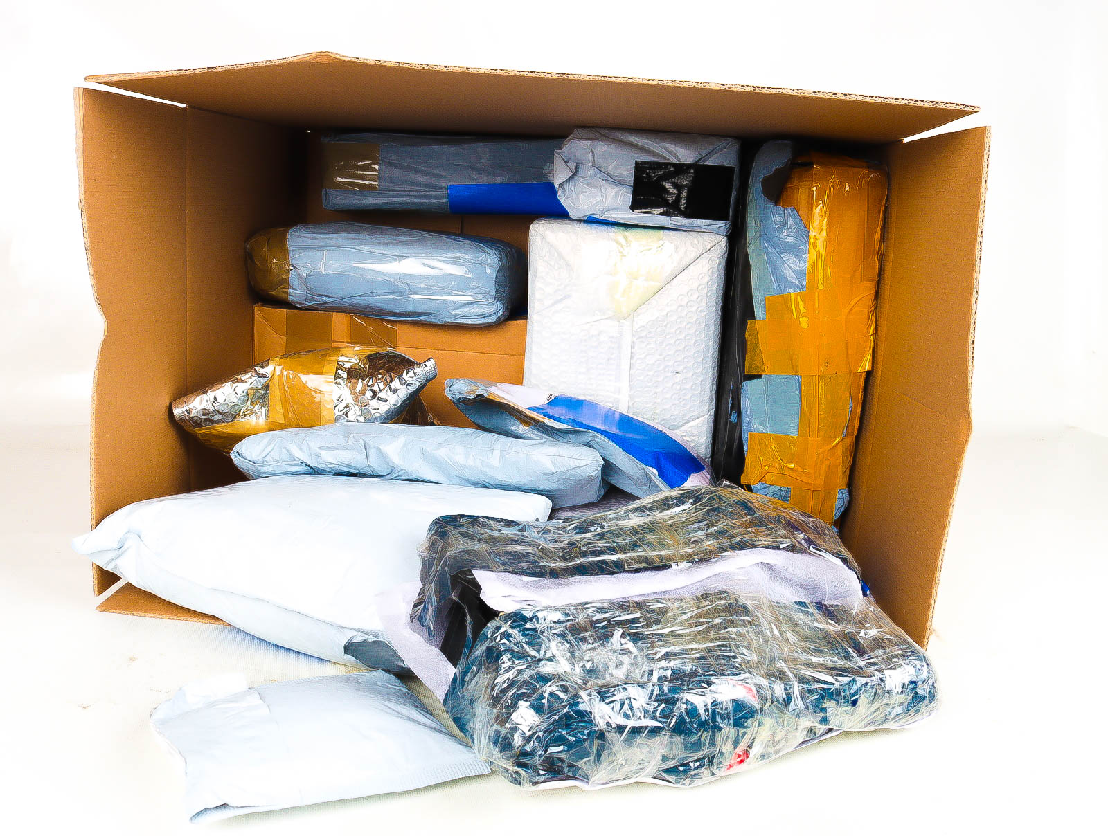 XL Doos met Verloren & Retour Postpakketten