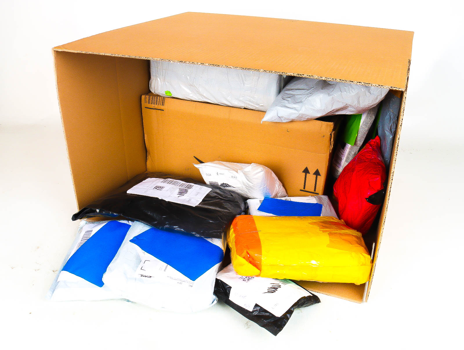 XL Doos met Verloren & Retour Postpakketten