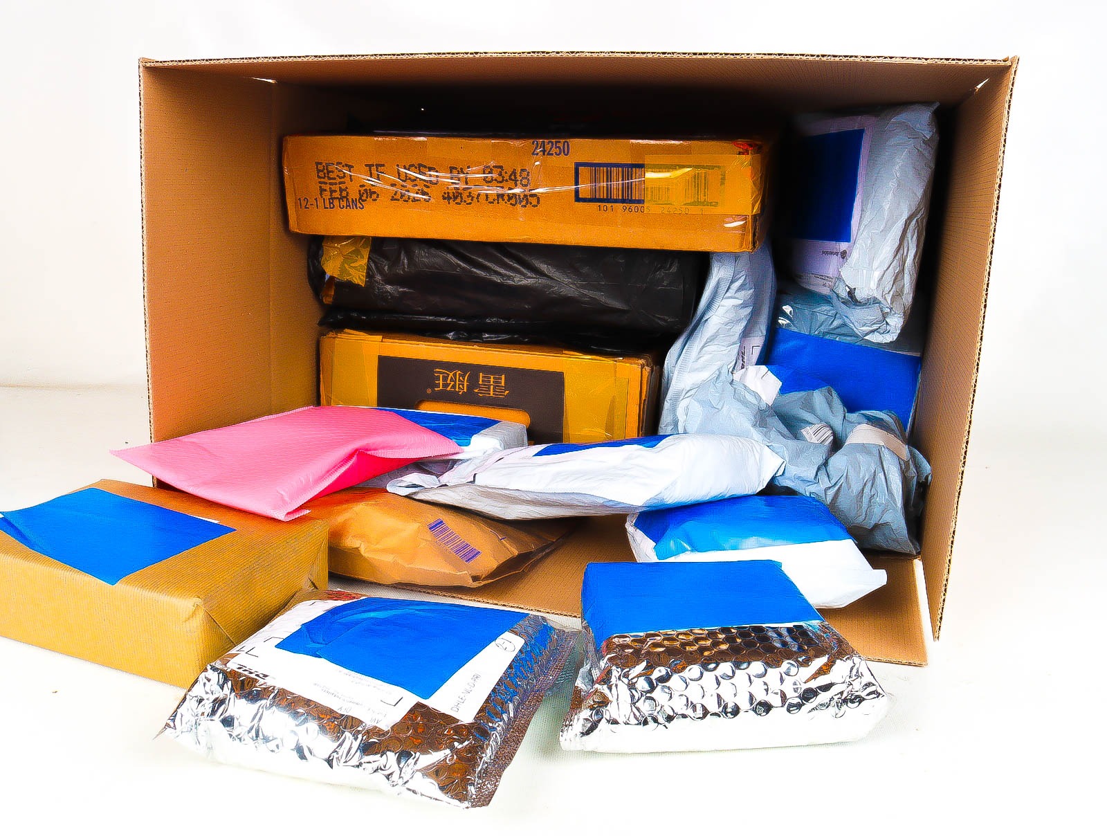 XL Doos met Verloren & Retour Postpakketten