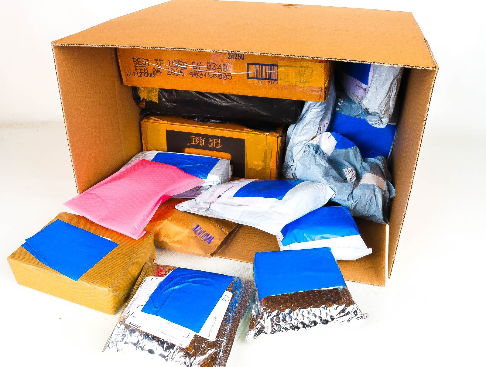 XL Doos met Verloren & Retour Postpakketten