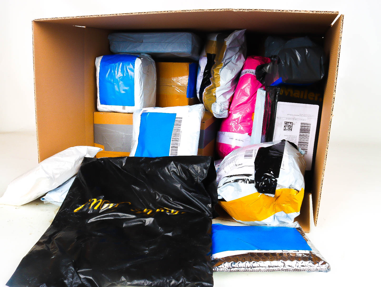 XL Doos met Verloren & Retour Postpakketten