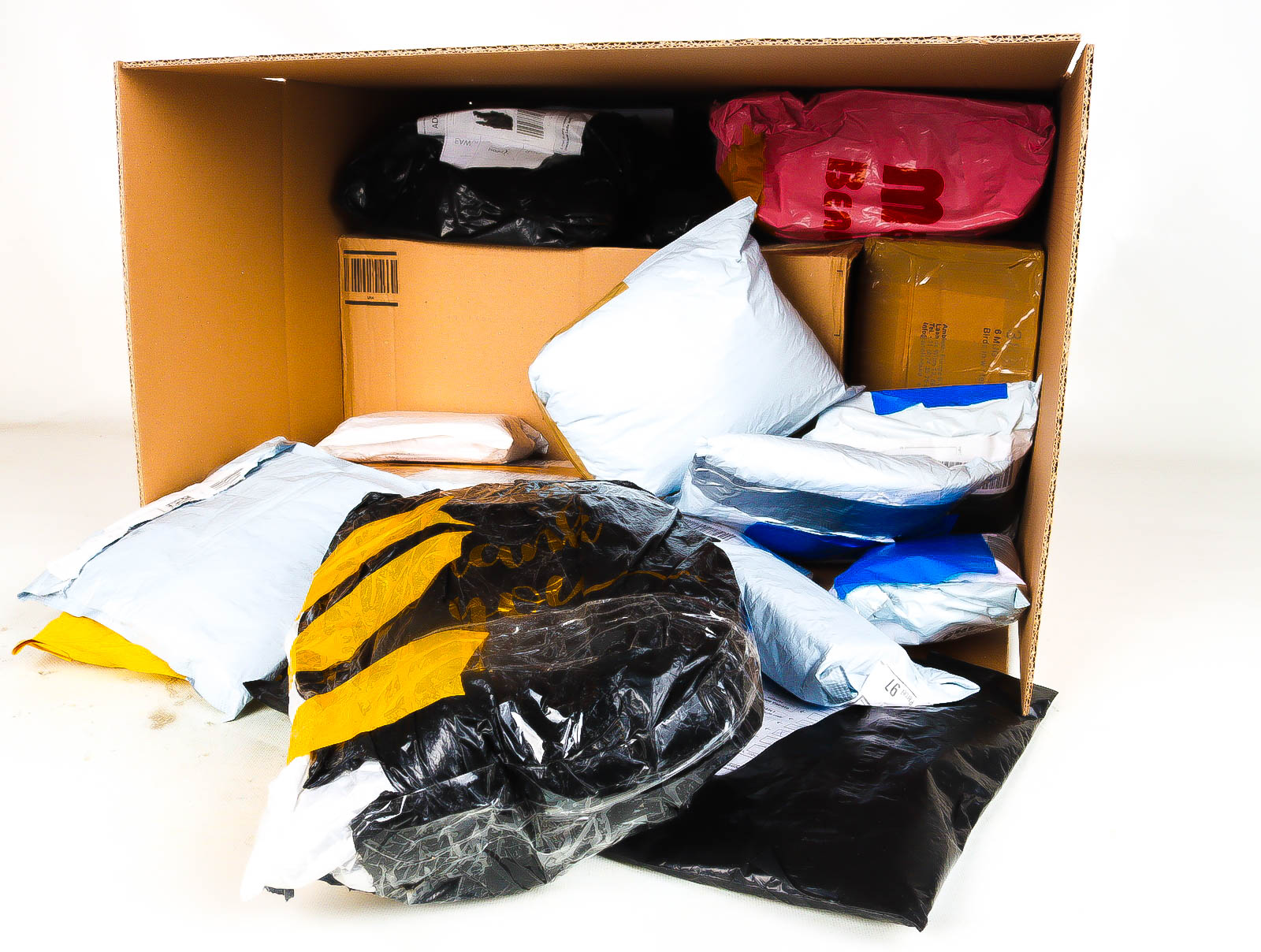 XL Doos met Verloren & Retour Postpakketten