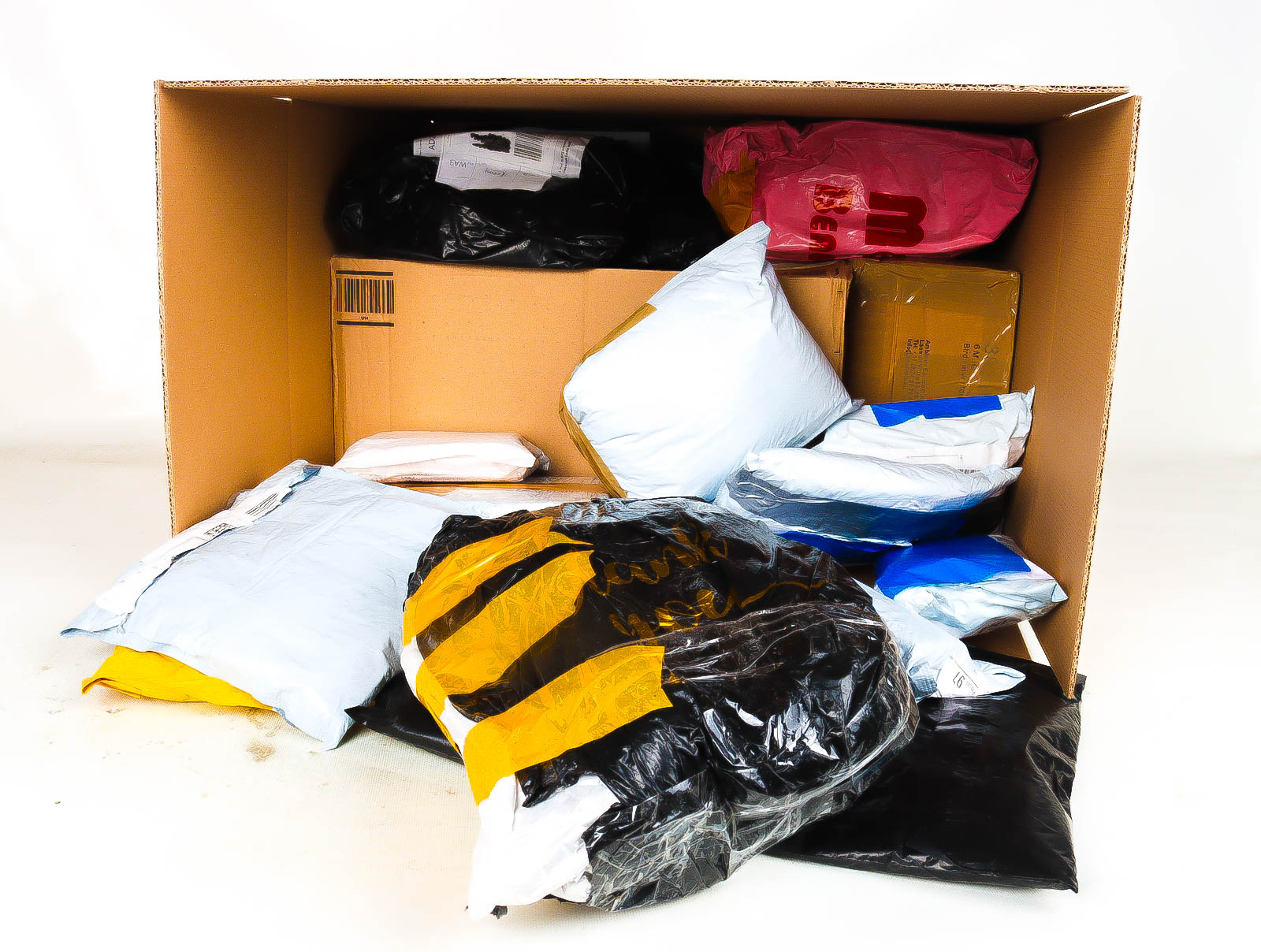 XL Doos met Verloren & Retour Postpakketten