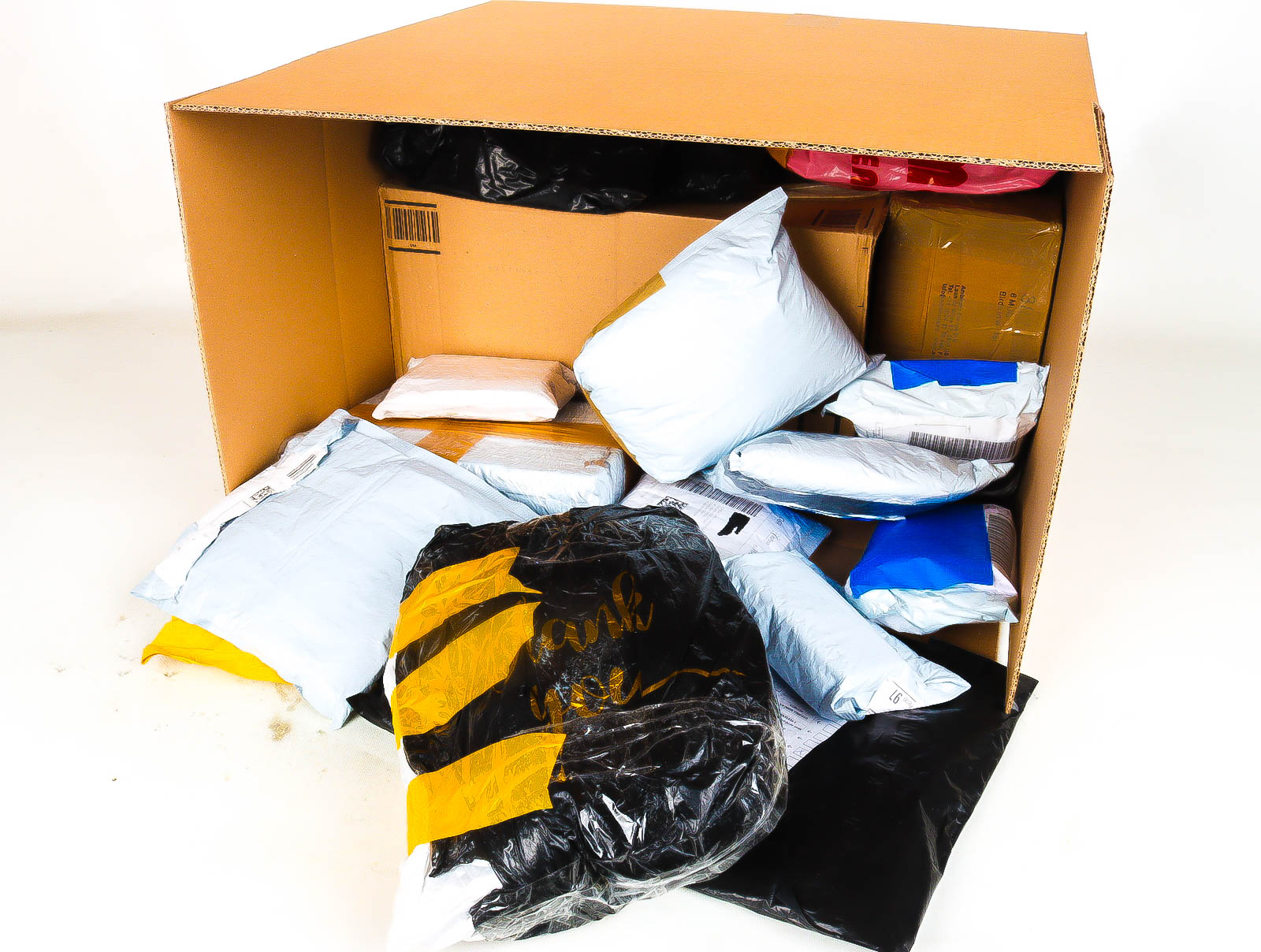 XL Doos met Verloren & Retour Postpakketten