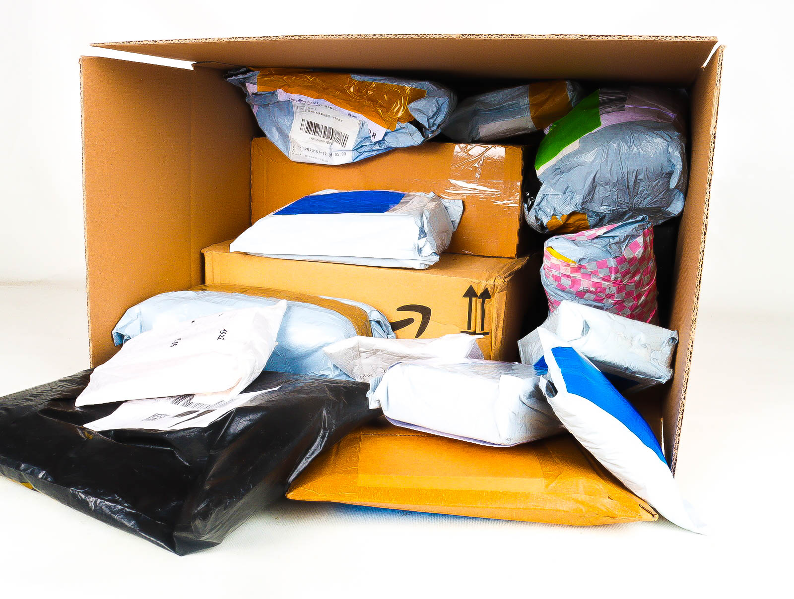 XL Doos met Verloren & Retour Postpakketten