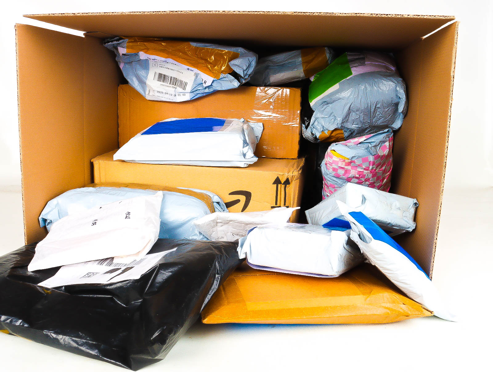 XL Doos met Verloren & Retour Postpakketten