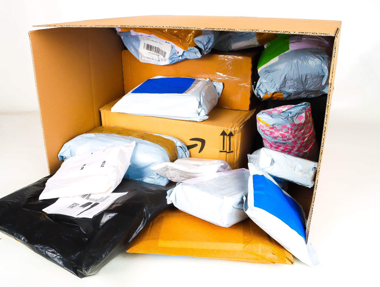 XL Doos met Verloren & Retour Postpakketten