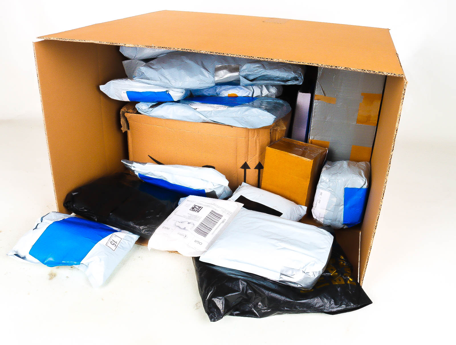 XL Doos met Verloren & Retour Postpakketten