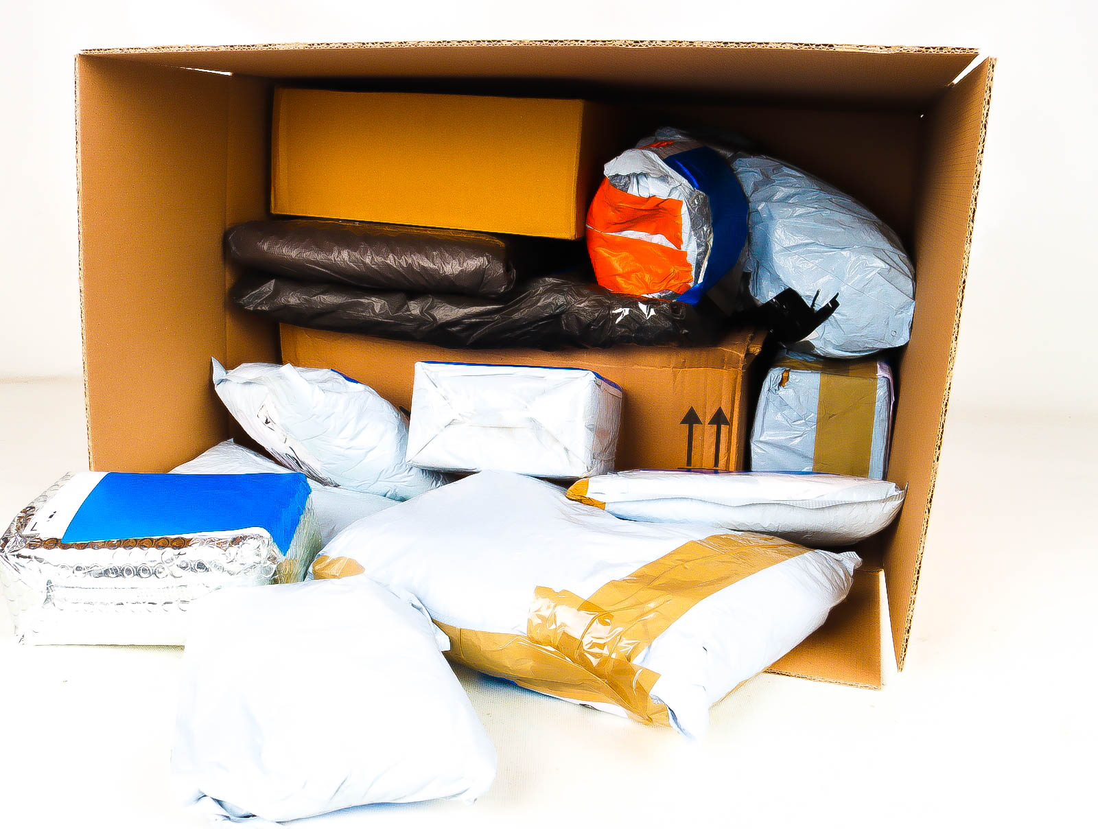 XL Doos met Verloren & Retour Postpakketten