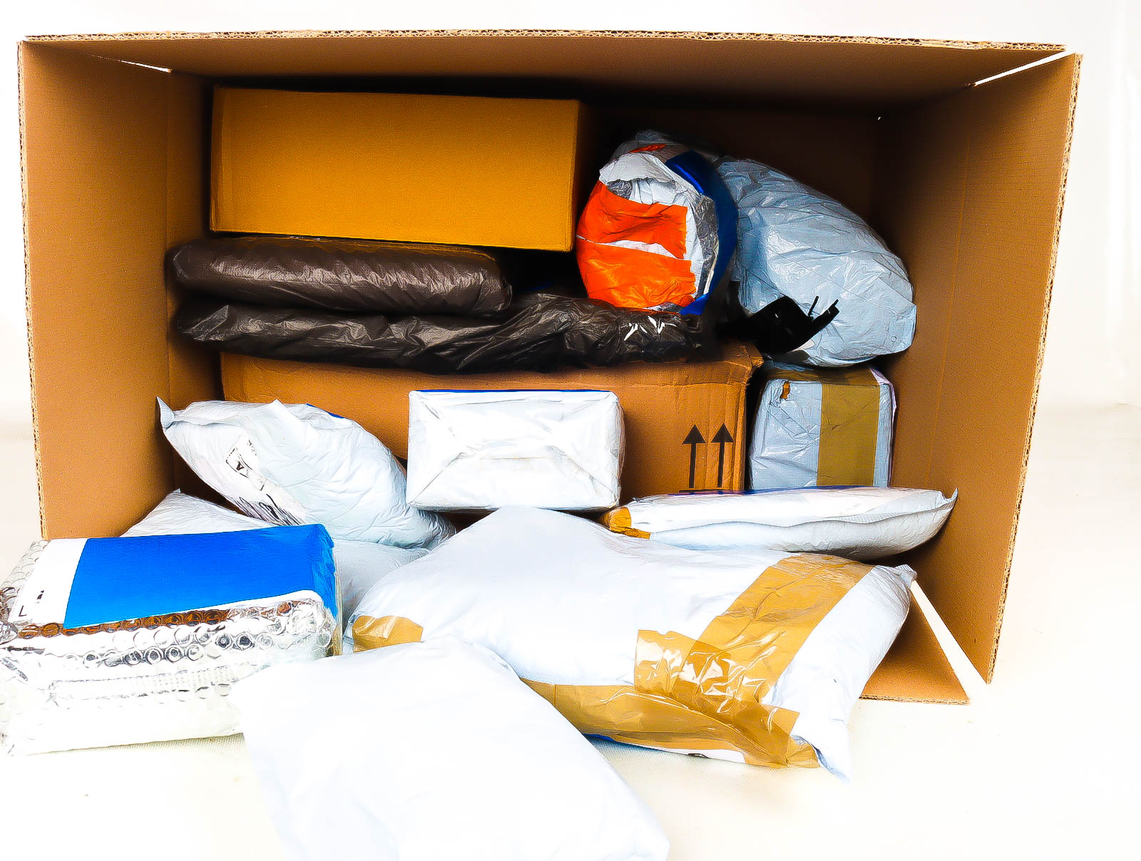 XL Doos met Verloren & Retour Postpakketten