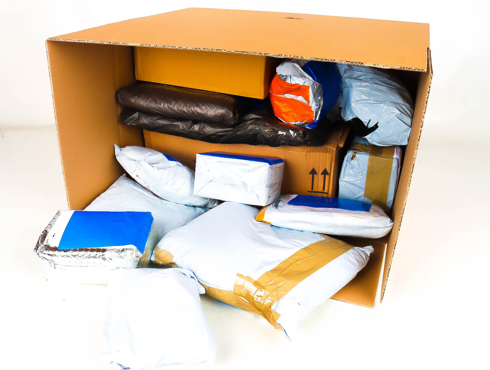 XL Doos met Verloren & Retour Postpakketten