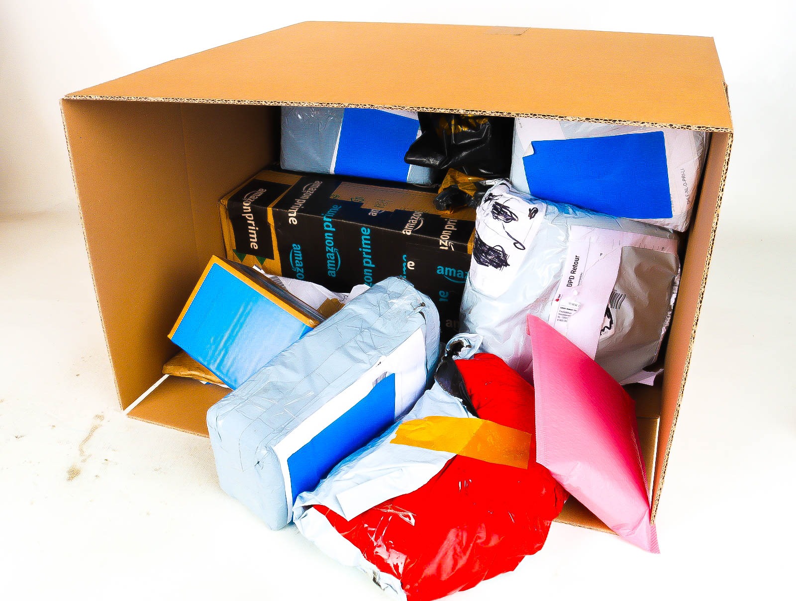 XL Doos met Verloren & Retour Postpakketten