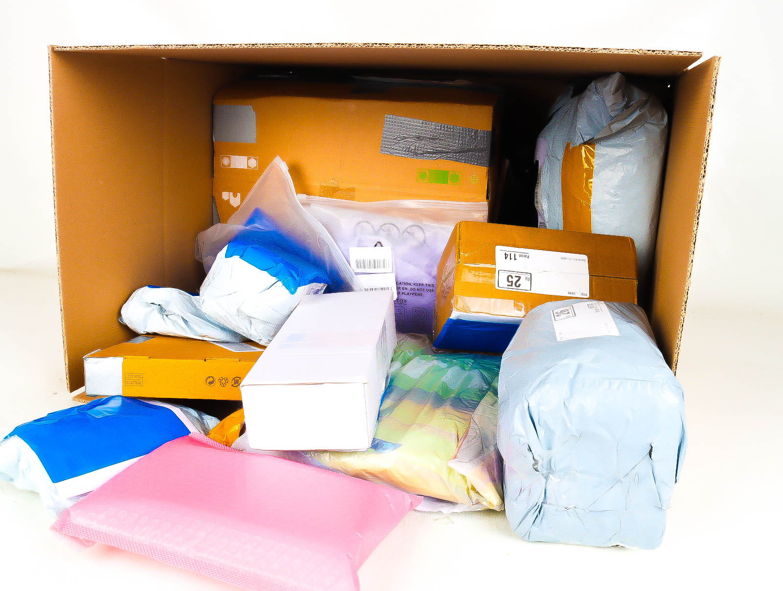 XL Doos met Verloren & Retour Postpakketten