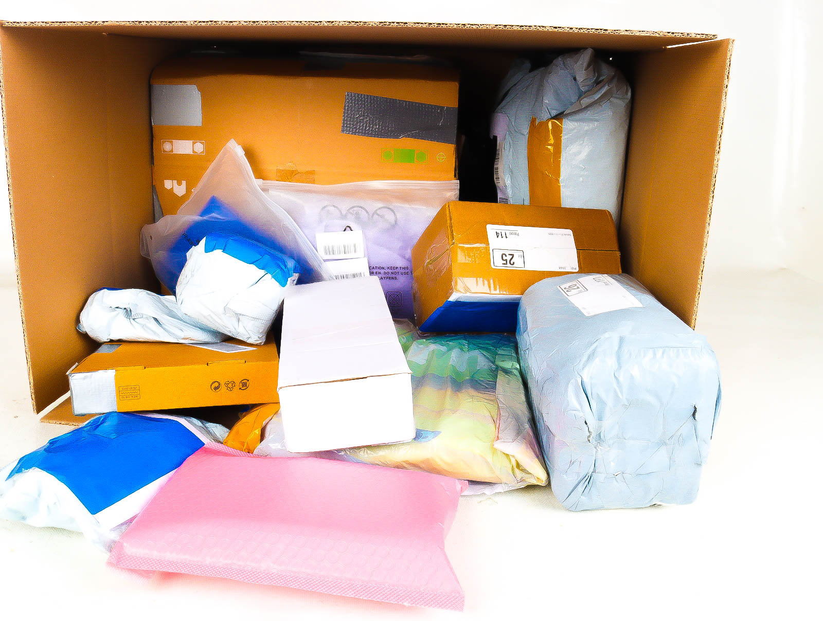 XL Doos met Verloren & Retour Postpakketten