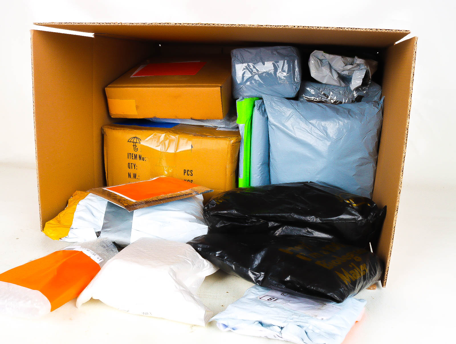 XL Doos met Verloren & Retour Postpakketten