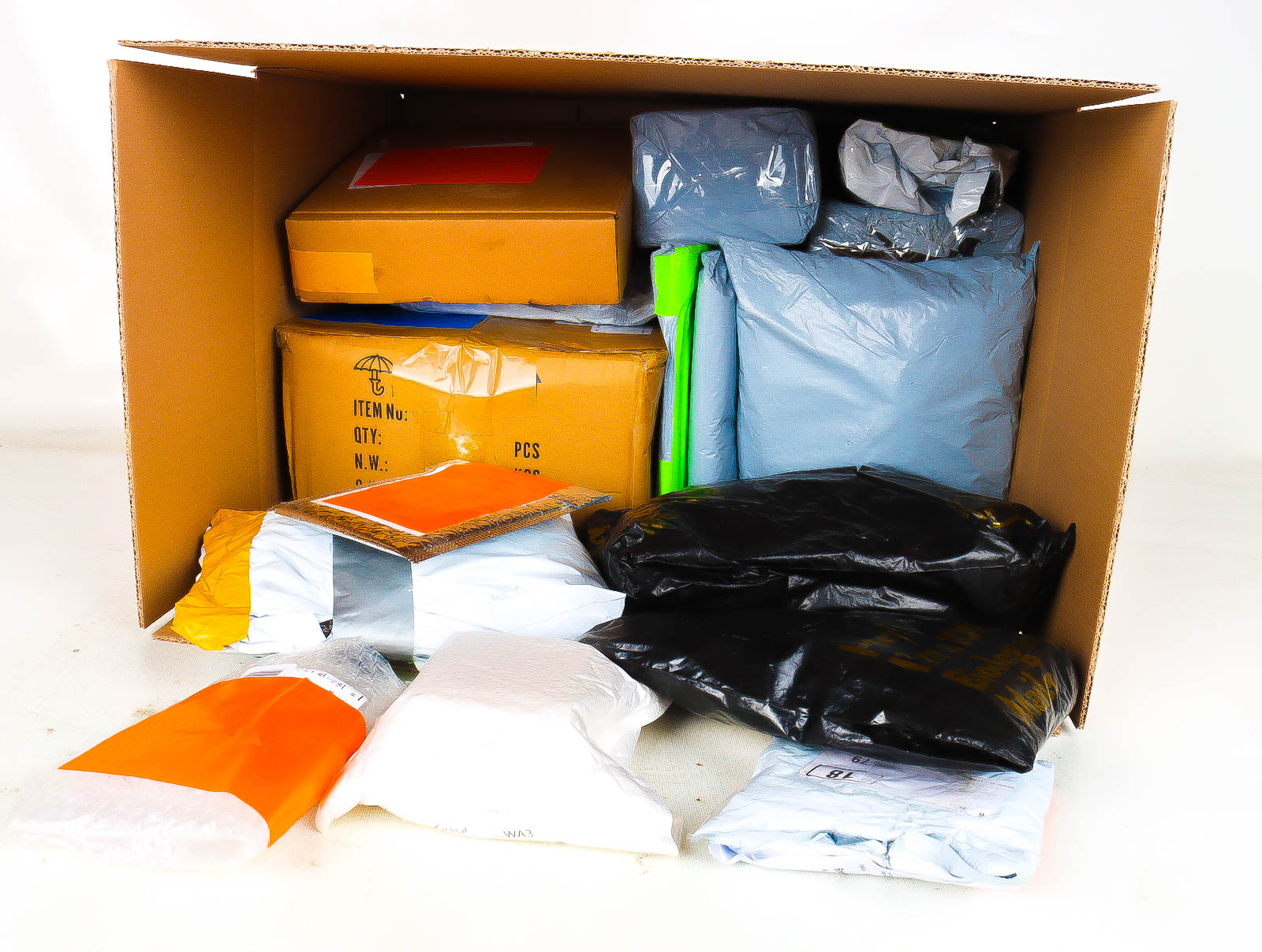 XL Doos met Verloren & Retour Postpakketten