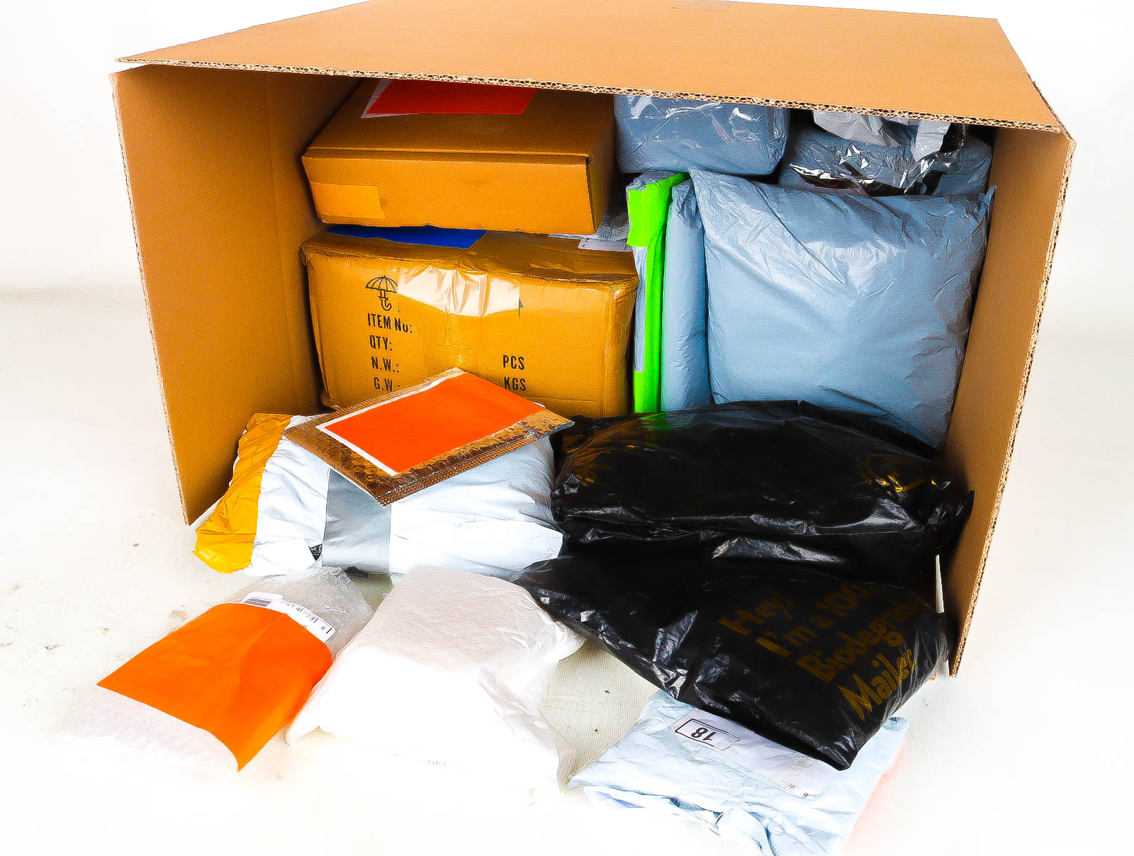 XL Doos met Verloren & Retour Postpakketten