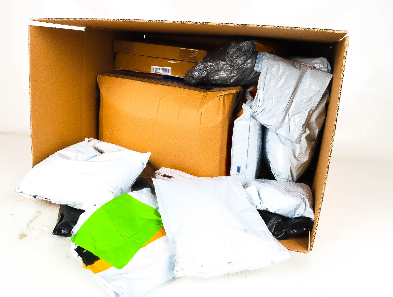 XL Doos met Verloren & Retour Postpakketten