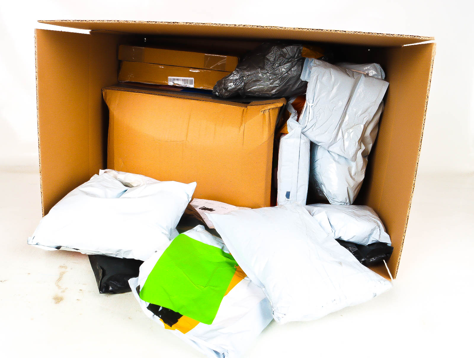 XL Doos met Verloren & Retour Postpakketten