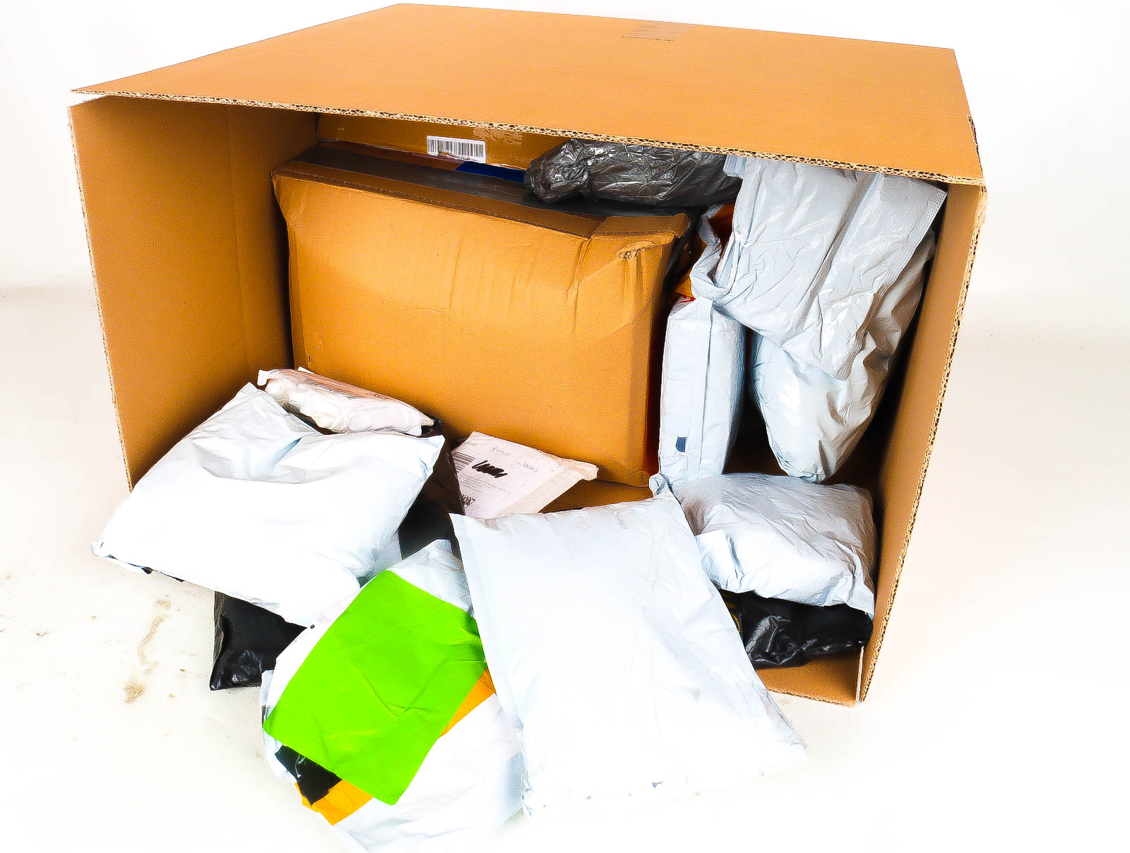 XL Doos met Verloren & Retour Postpakketten