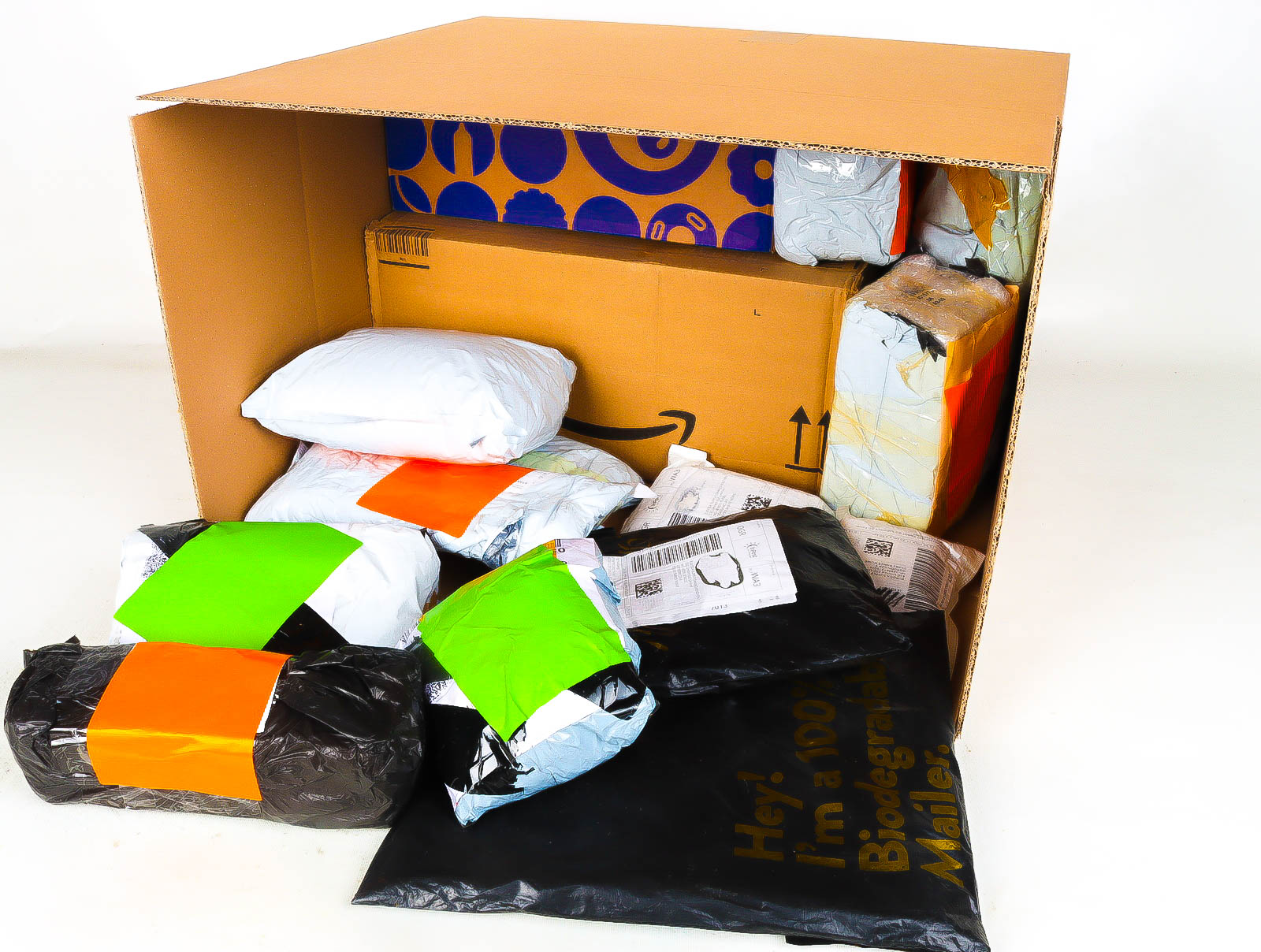 XL Doos met Verloren & Retour Postpakketten