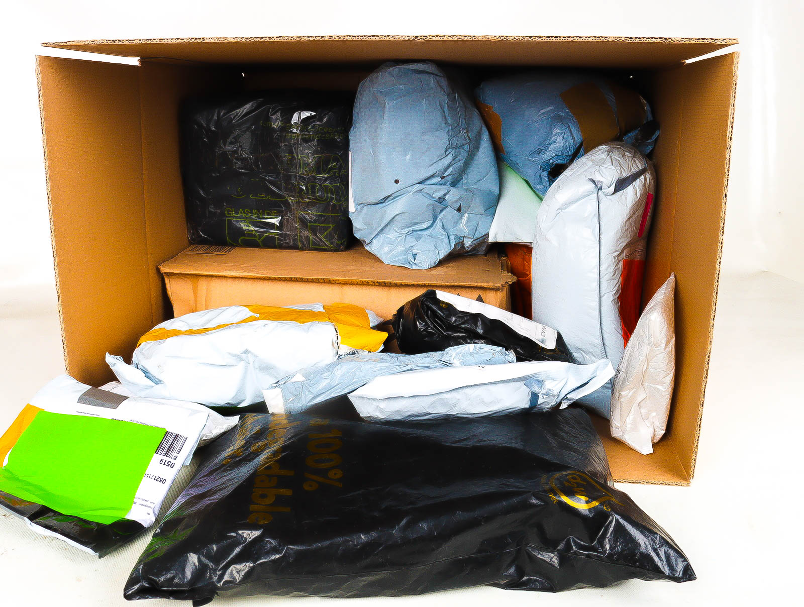 XL Doos met Verloren & Retour Postpakketten