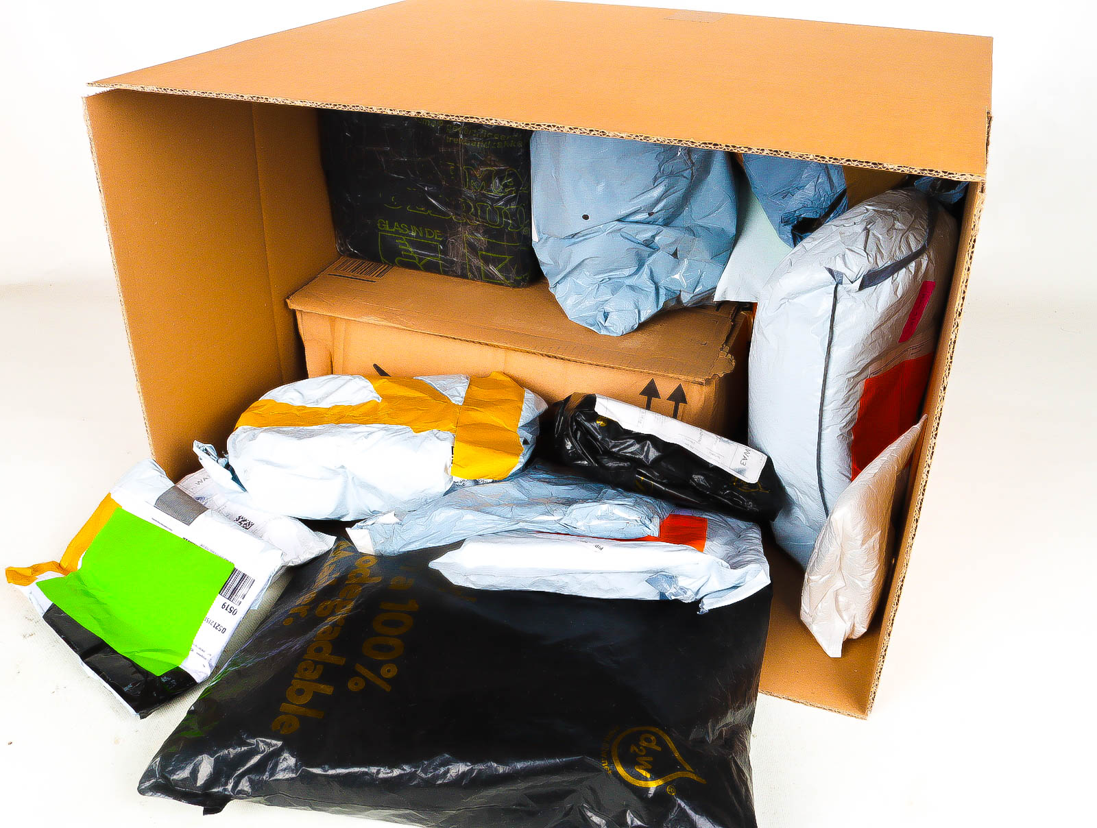 XL Doos met Verloren & Retour Postpakketten