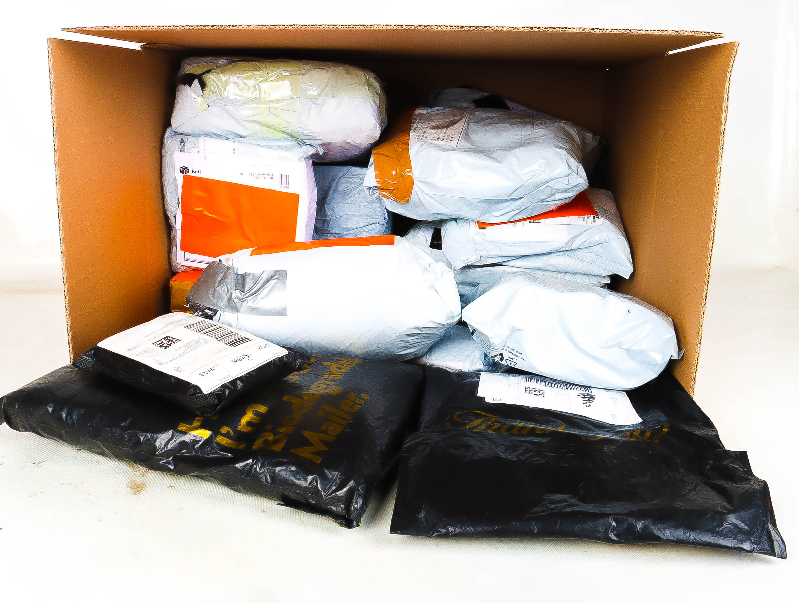 XL Doos met Verloren & Retour Postpakketten