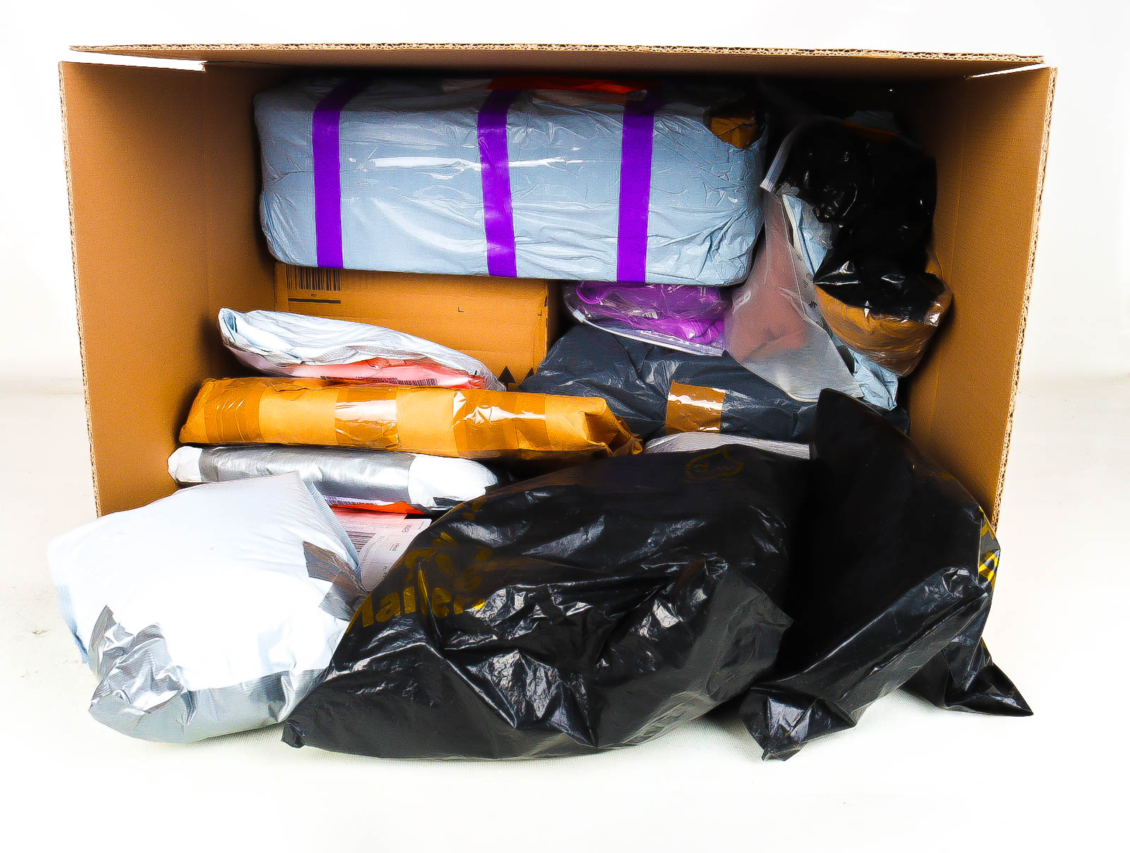 XL Doos met Verloren & Retour Postpakketten