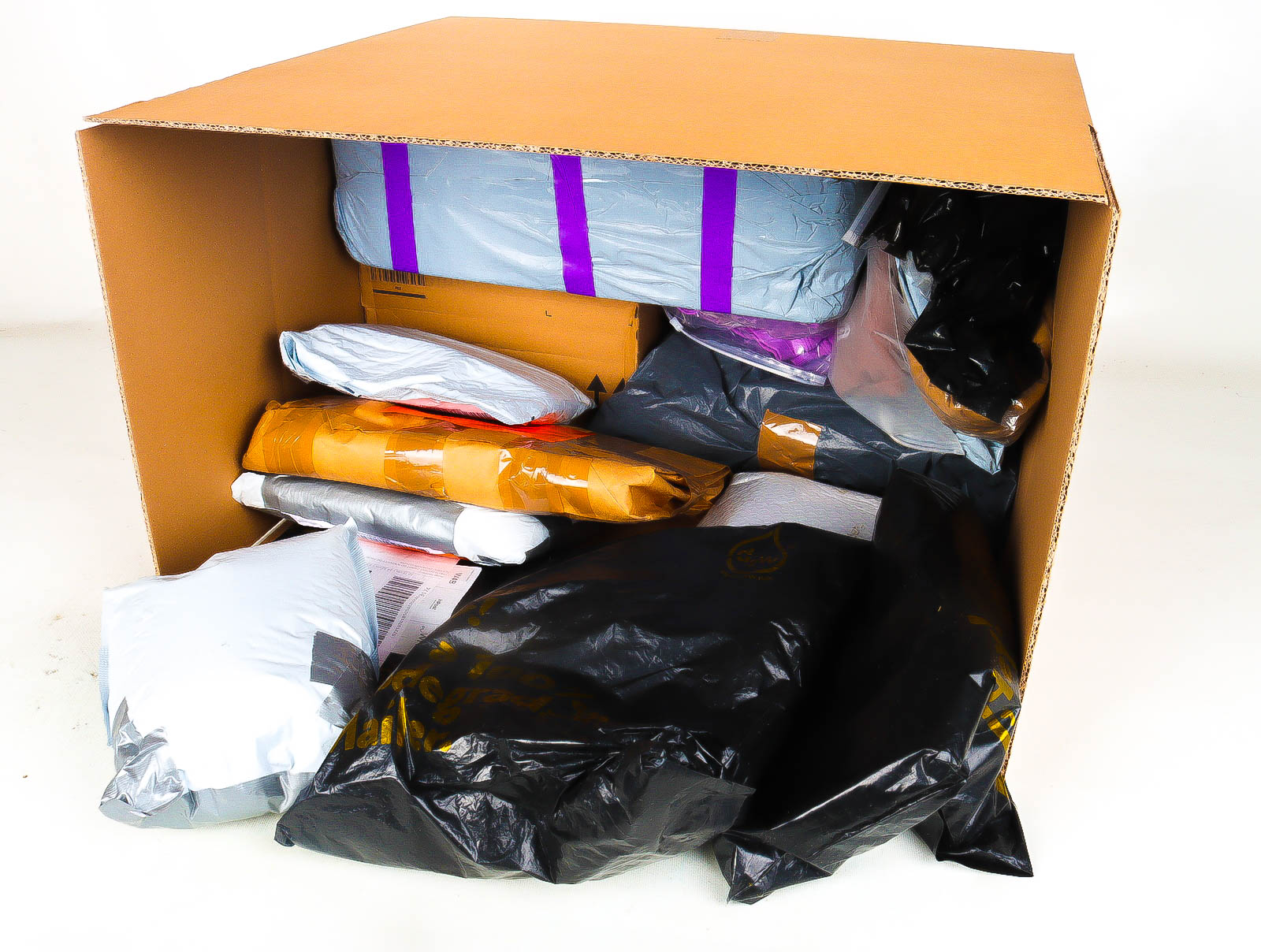 XL Doos met Verloren & Retour Postpakketten