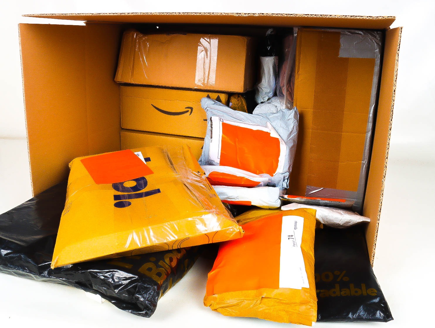 XL Doos met Verloren & Retour Postpakketten