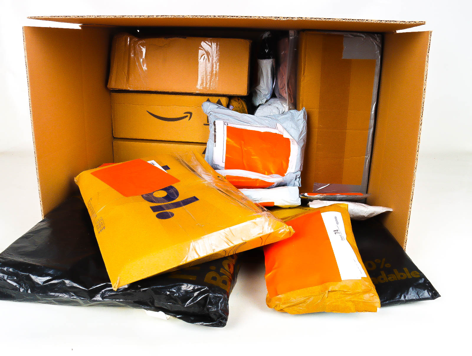 XL Doos met Verloren & Retour Postpakketten