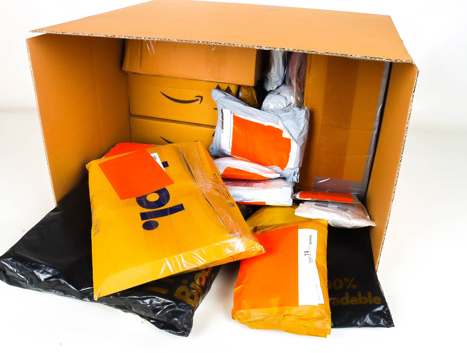 XL Doos met Verloren & Retour Postpakketten