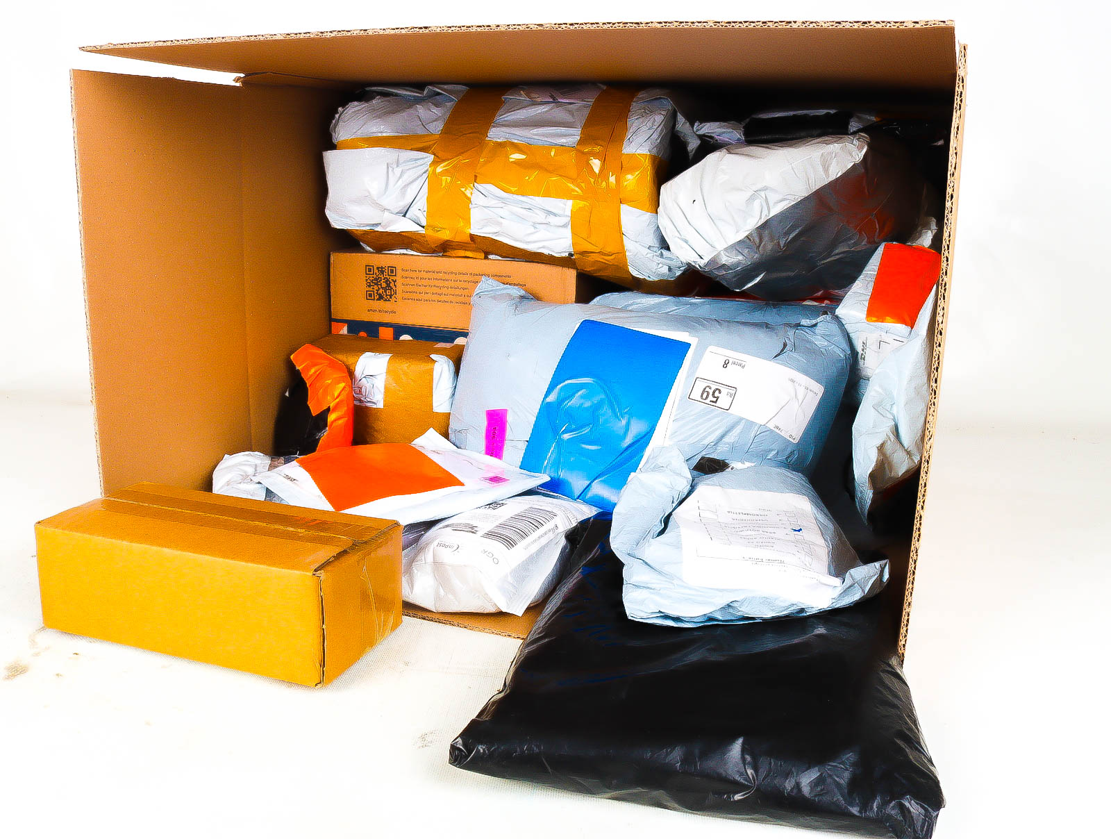 XL Doos met Verloren & Retour Postpakketten