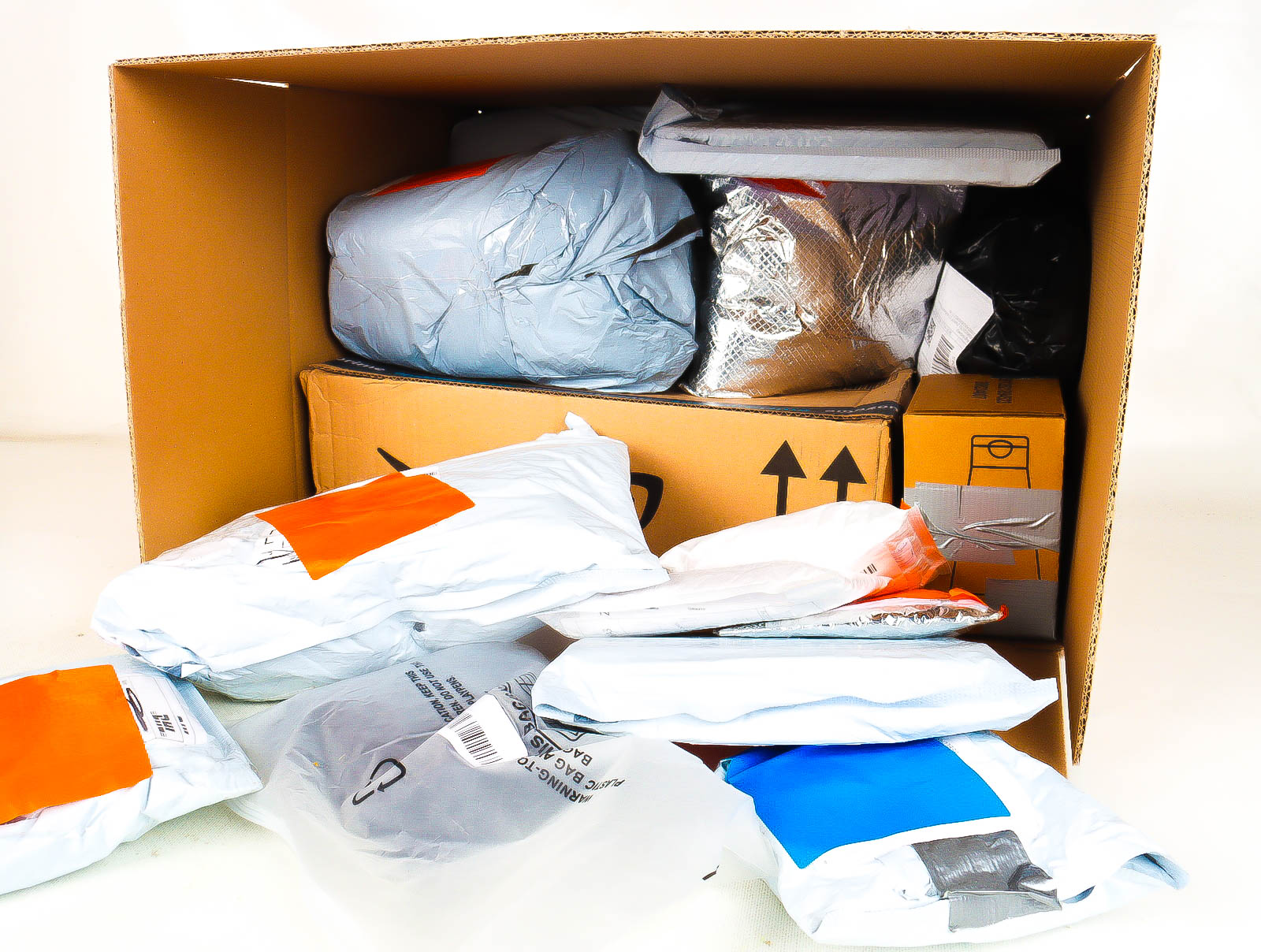 XL Doos met Verloren & Retour Postpakketten