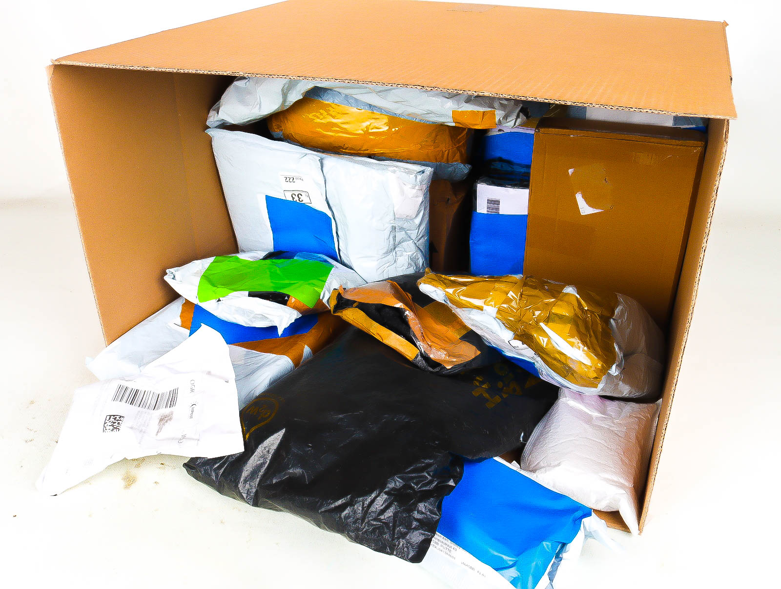 XL Doos met Verloren & Retour Postpakketten