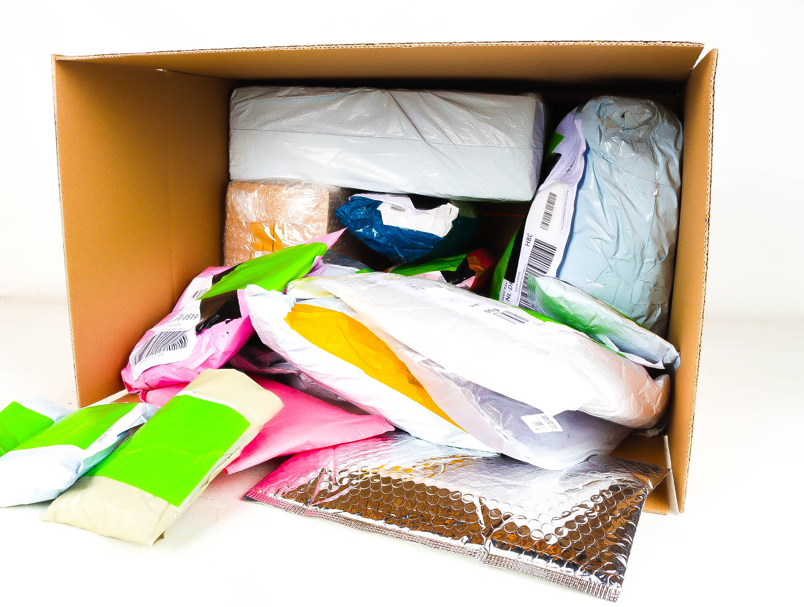 XL Doos met Verloren & Retour Postpakketten