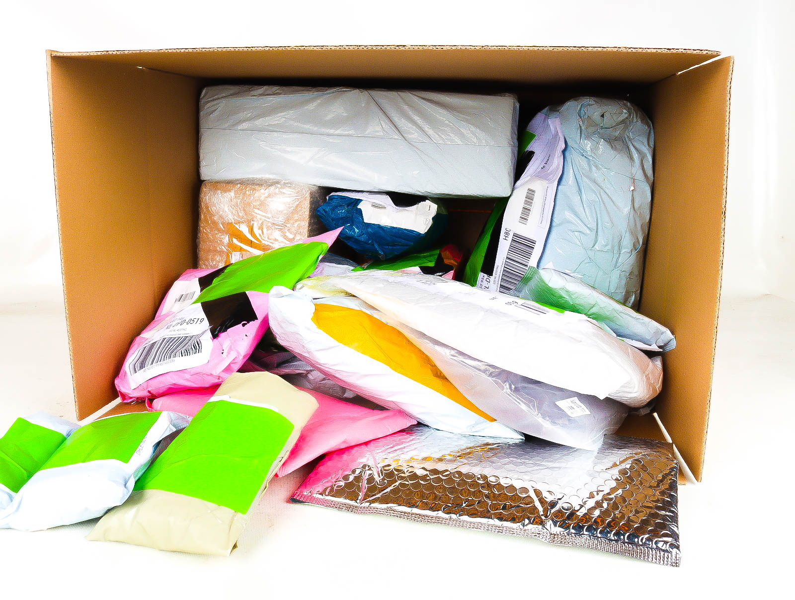 XL Doos met Verloren & Retour Postpakketten