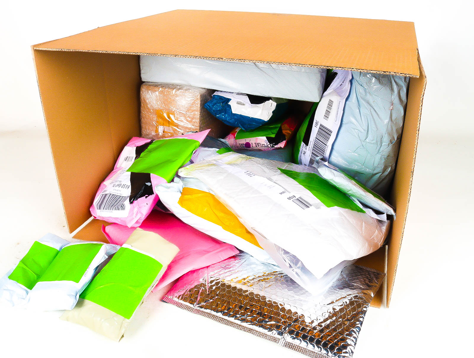 XL Doos met Verloren & Retour Postpakketten