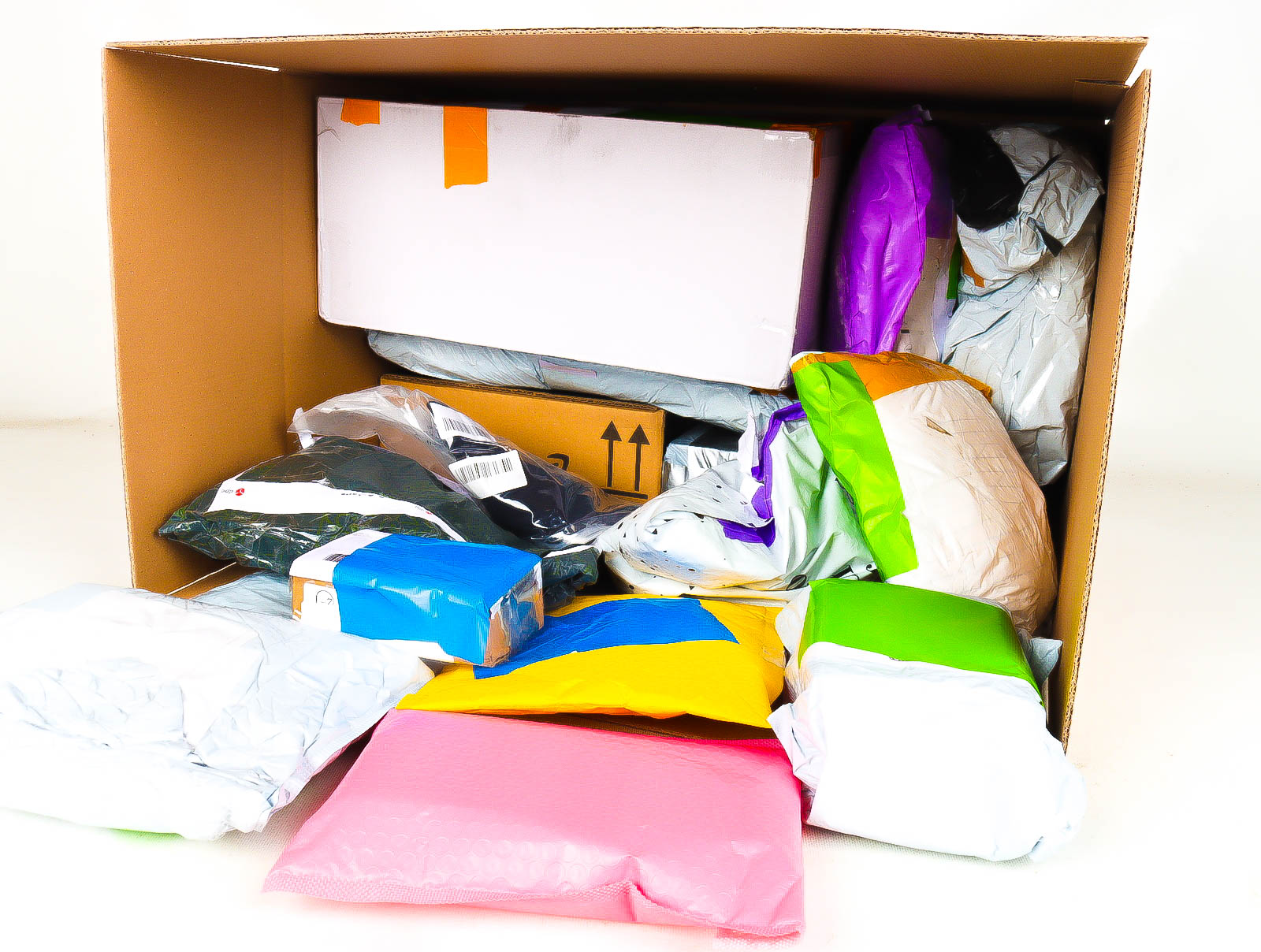 XL Doos met Verloren & Retour Postpakketten