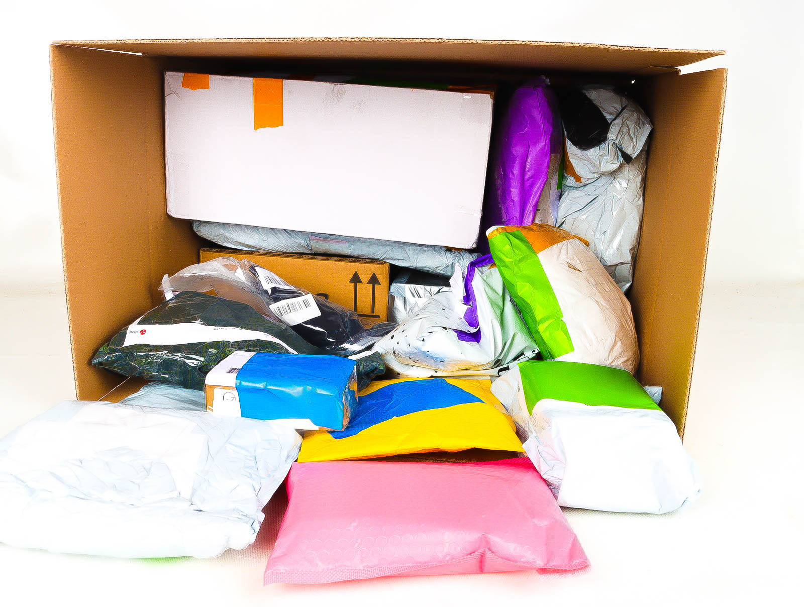 XL Doos met Verloren & Retour Postpakketten