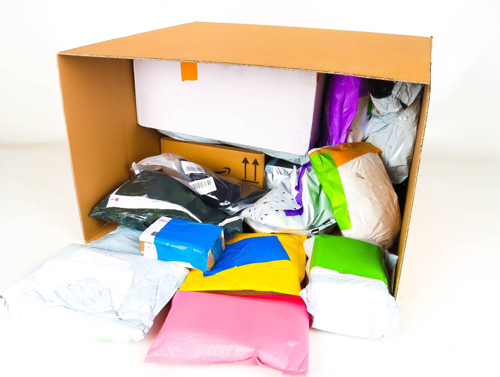 XL Doos met Verloren & Retour Postpakketten