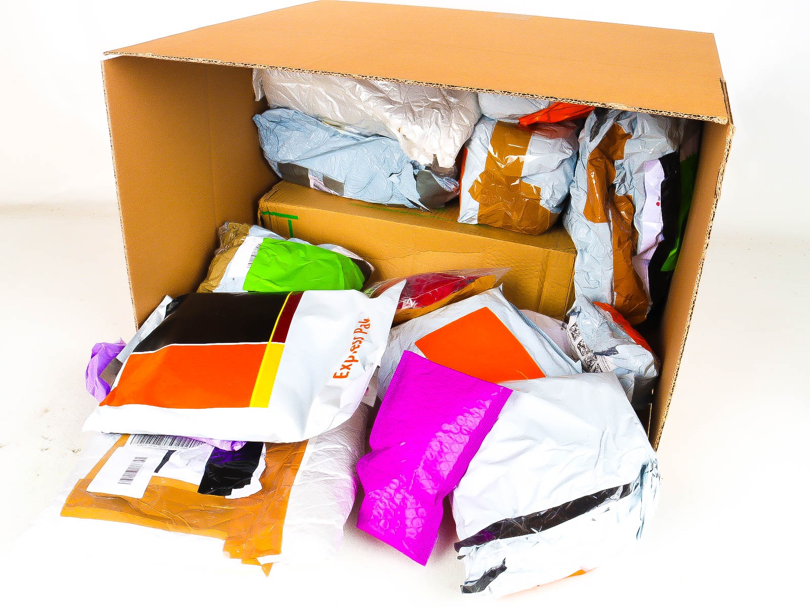 XL Doos met Verloren & Retour Postpakketten