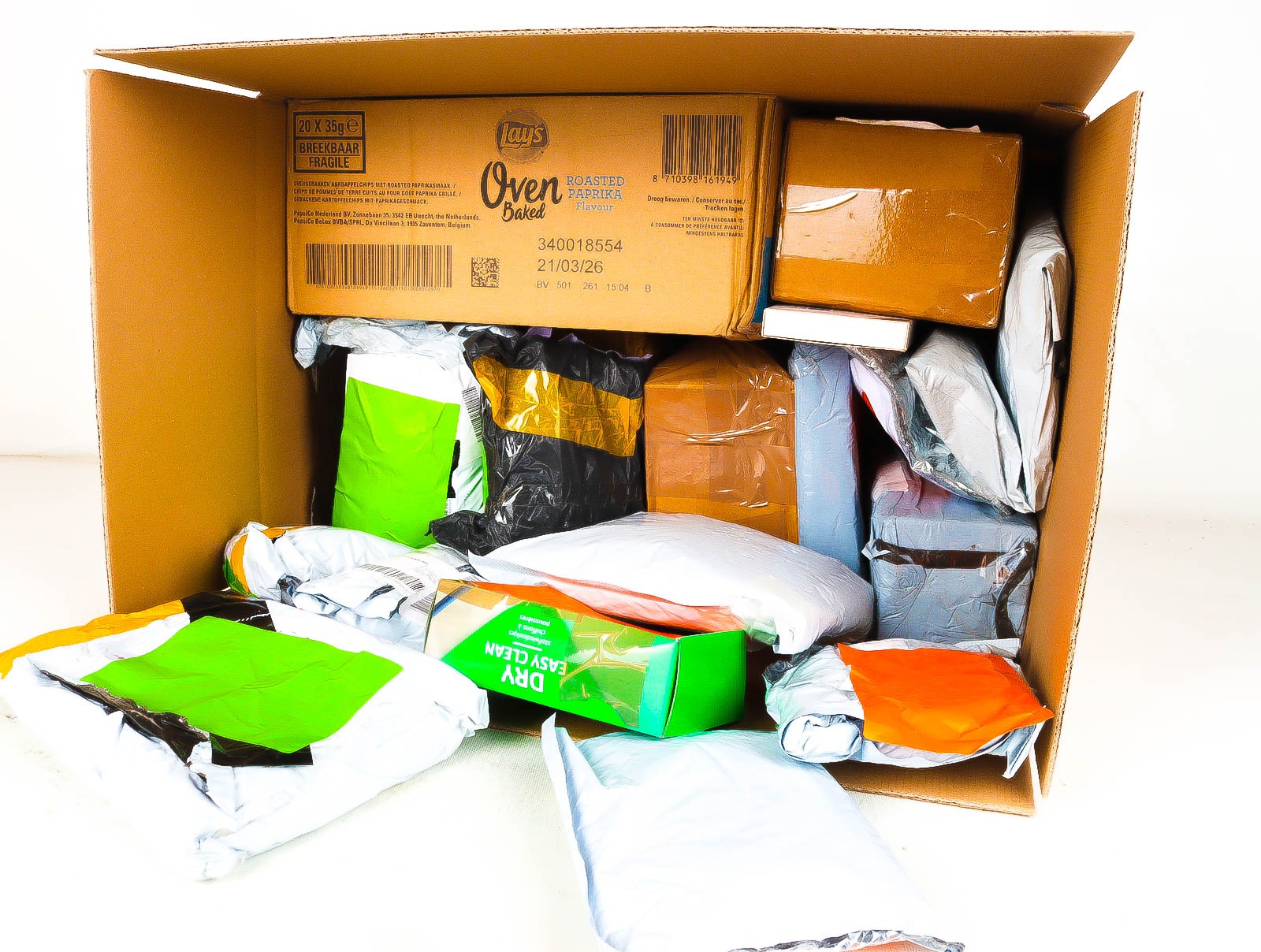 XL Doos met Verloren & Retour Postpakketten