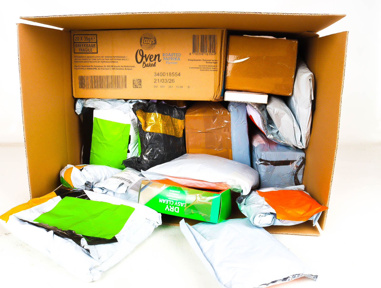 XL Doos met Verloren & Retour Postpakketten