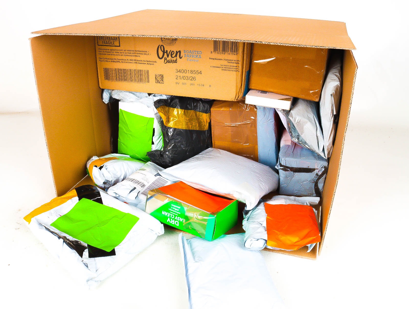 XL Doos met Verloren & Retour Postpakketten