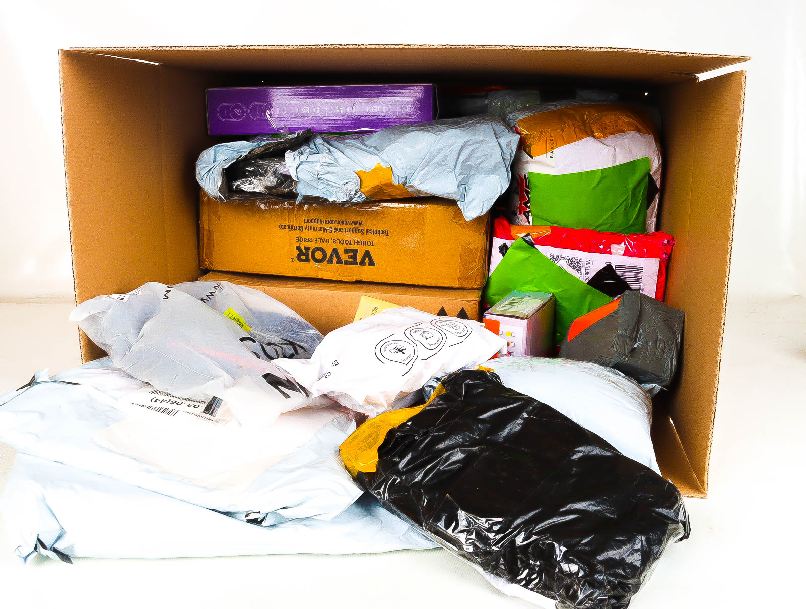 XL Doos met Verloren & Retour Postpakketten